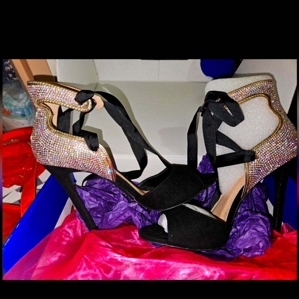 Rhinestone Heels